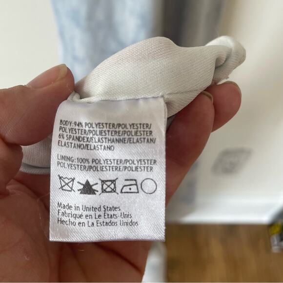 BHLDN Custom Blue and White Hand Dyed  Tie Dye Jones Dress Mermaid Bridal Gown 0 - Picture 13 of 15